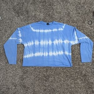 Cropped Blue Sweater/Crewneck